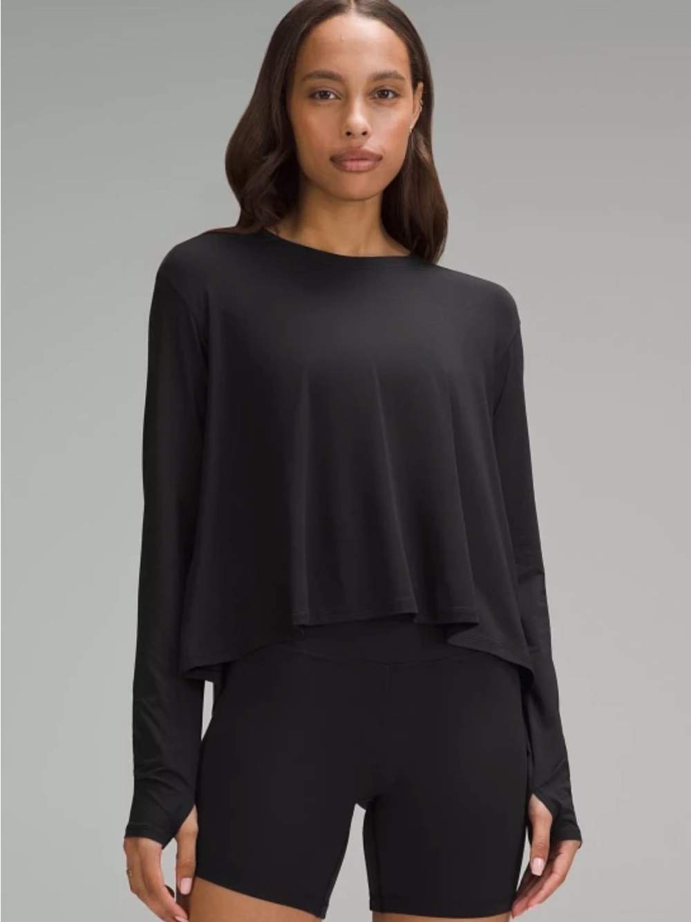 lululemon athletica Navy Blue Modal Relaxed Fit Lounge long sleeve 6 NWT